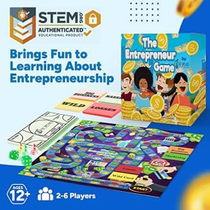 Board Game- The Entrepreneur Game- Award Winning STEM-Accredited Business Finance Board Game for Entrepreneurship- Learn How to Create Grow and Expand Your Idea Into an Empire